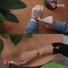 Lade das Bild in den Galerie-Viewer, Partnerarmband mit Edelstahlsträngen und Vibration