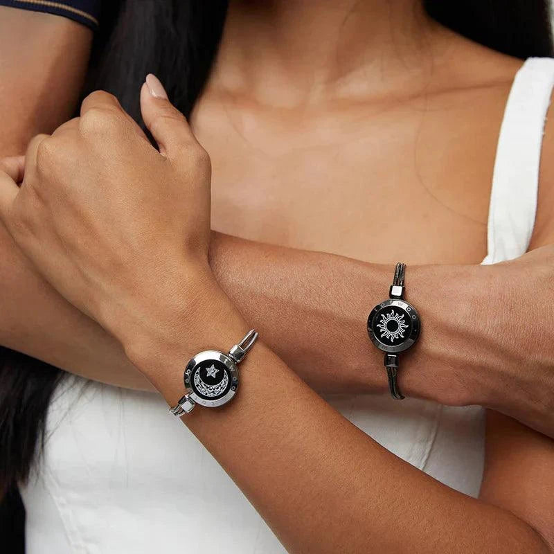 LunariseLove Partnerarmband mit Edelstahlstrngen fr Prchen LunariseLove Partnerarmband mit Edelstahlstrngen fr Prchen